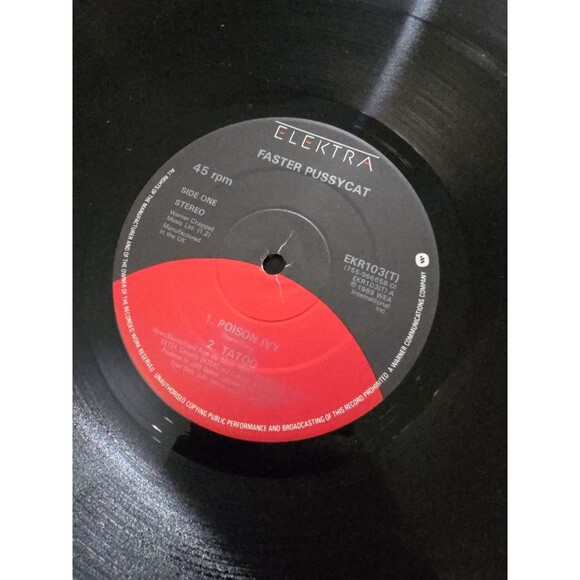 AUTOGRAPHED Faster Pussycat - Poison Ivy 12" Vinyl Single 1989 Elektra EKR 103T - Picture 10 of 10